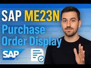 SAP MM – ME23N Purchase Order Display | Full Walkthrough for Beginners