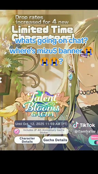 Mizu5 Event Delayed: Missing Banner Update