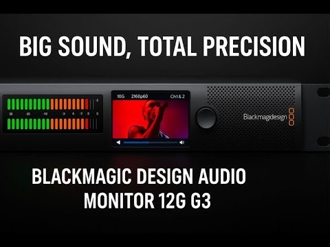 Blackmagic Audio Monitor 12G G3 | Professional Broadcast Audio Monitoring