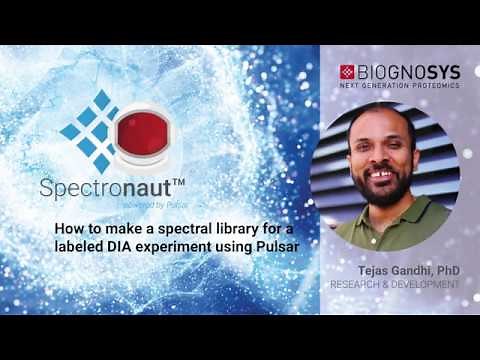 Spectronaut Tutorial - How to make a spectral library for a labeled DIA experiment using Pulsar