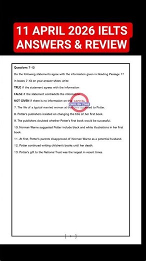 11 april ielts exam answers | 11 april ielts exam review 2026 | 25 april ielts exam prediction 2026