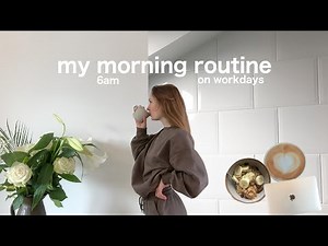 my 6AM morning routine (on a workday)