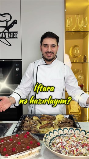 😍🤌🏻 Sizin üçün bir fikir! Ən dadlı təamlar və ən əsası çox asan hazırlanır. 🤌🏻 Sobada quzu antrikotu Tərkibi: \t•\t2 kq antrikot \t•\t1 ədəd soğan \t•\t4 ədəd kartof \t•\tDuz \t•\tİstiot \t•\t3 x.q. mayonez ⸻ Nar salatı Tərkibi: \t•\t2 ədəd nar \t•\t1 banka konserv qarğıdalı \t•\t2 ədəd toyuq filesi \t•\t1 ədəd qırmızı soğan \t•\t2 ovuc qoz \t•\t1 dəstə şüyüd \t•\t1 dəstə yaşıl soğan \t•\tDuz \t•\tİstiot \t•\tMayonez ⸻ Maqnoliya Krem üçün: \t•\t1 l süd \t•\t3 x.q. un və ya nişasta \t•\t1 st