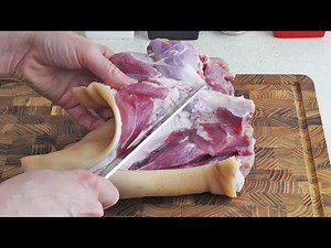 Pork knuckle ham / wonderful pork knuckle roll very easy # 149