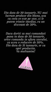 Nu uitati de produsele de pe stoc! Mai avem cateva bucati care beneficiaza de reducerea de 50% 🌟 | ADOLA