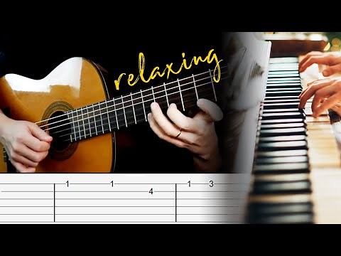 How to play one of the MOST BEAUTIFUL piano songs | Guitar Tab Tutorial