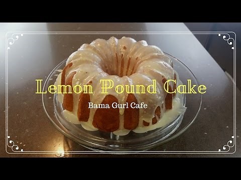 Homemade Lemon Pound Cake