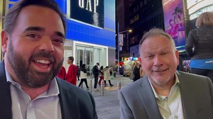 Here is Tony Katz and WIBC Program Director David Wood from the Marconi Awards in Times Square! ⬇️ Tony Katz nominated for Best Radio Host. WIBC nominated for Best Station. Bring home the hardware! 🏆 | 93.1 WIBC-FM