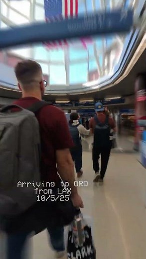 Arriving at O'Hare from LAX