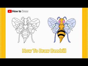 How to draw beedrill from game pokemon