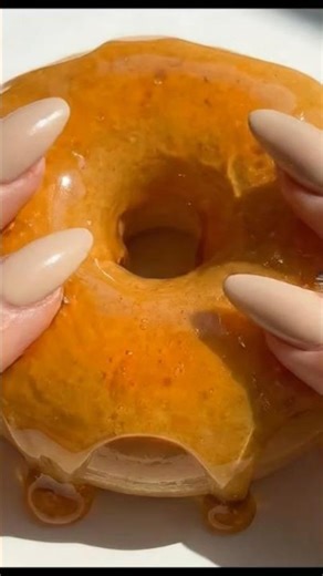 So Satisfying! Crush Slime Donuts 🍩#asmr #ai #slime #satisfying #shorts