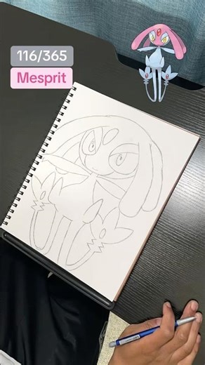 Drawing Mesprit #drawing #pokemon #pokemonart #swv #mesprit #sinnoh #draw #pokémon #artist #art