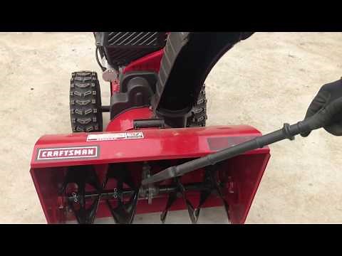 How to operate a craftsman 26” snow thrower