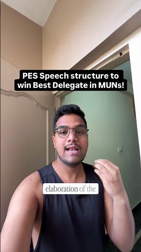 Only speech structure you need to win the Best Delegate in any MUN!