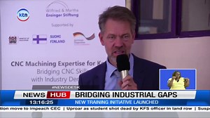 A new training initiative aimed at addressing Kenya's industrial skill gaps has been launched. The program will provide specialized computer-numerical training machining for students in TVETs. #NewsDesk | KTN News Kenya
