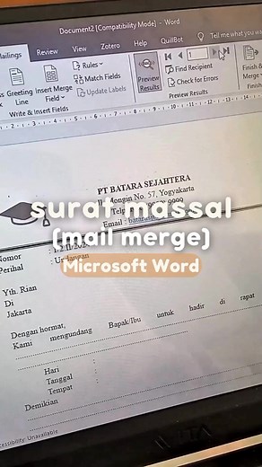 Cara Efektif Menggunakan Mail Merge di Microsoft Word