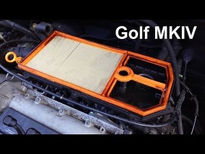 Air Filter Change - Volkwagen Golf Mark 4 and Bora