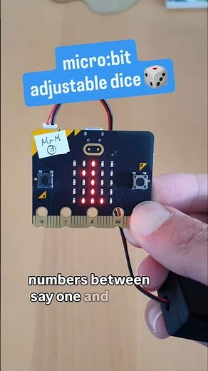 How to create an adjustable dice with the micro:bit. Getting started with the micro:bit.