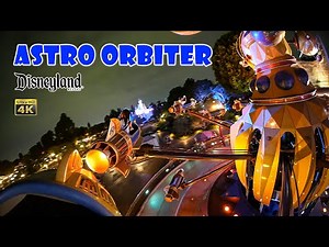 Astro Orbiter at Night On Ride Low Light 4K POV Disneyland 2022 09 08