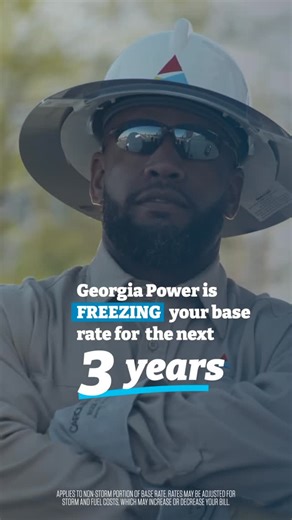 Georgia Power on Instagram: "Thanks to our state’s growth, Georgia Power is freezing your base rate for the next three years. And here’s why that matters: our rates have averaged 15% below the national average since 1990. ✅ More energy flowing into Georgia ✅ More affordable energy for everyone ✅ A commitment to putting customers at the center of what we do While other states see rates climb, Georgia is holding steady. We’re here for Georgia. We’re here for you."