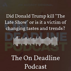 Do you still watch late night TV? Some say Colbert's cancellation is a sign of the streaming times ... others see a conspiracy. Listen to On Deadline wherever you get podcasts. | KCBS Radio