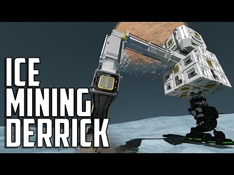 Space Engineers - S1E52 'Ice Mining Base & Automatic Derrick'
