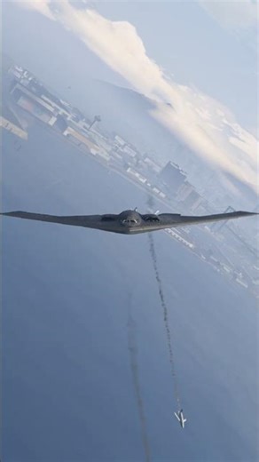 B-2 Stealth Bomber Attacks Military Helicopter gta5 #shorts #short