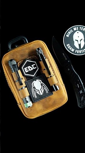 DIY Leather EDC Belt Pouch: Making a Custom Flashlight & Patch Bag 🛠️