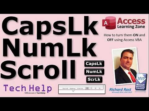 Turn Caps Lock, Num Lock, and Scroll Lock ON or OFF with Microsoft Access VBA using SendKeys