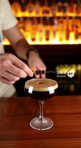 Smoked Espresso Martini! AI Recipe #alcohol #cocktailrecipe #christmas #goodvibes #drinks #shorts