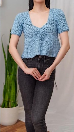 How to Crochet a Dainty Babydoll Peplum Top in 4 Easy Steps