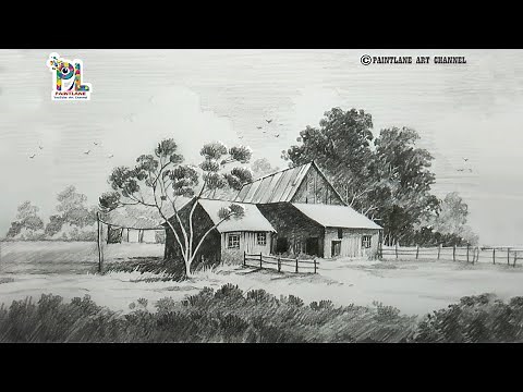 Beautiful Nature Drawing and Shading with Pencil || Step by Step Pencil Art Video || Pencil Sketch