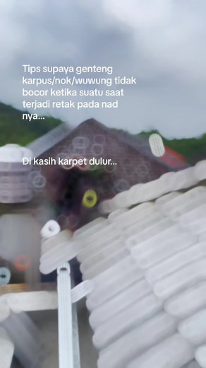 Tips genteng karpus/wuwung/nok supaya tidak bocor ketika suatu saat terjadi retak pada nad nya. #kontraktorjogja #kontraktorrumahjogja #jasabangunrumahjogja #renovasirumahjogja #bangunrumahjogja #designrumah