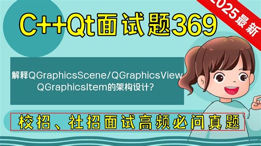 C   Qt面试题369：解释QGraphicsScene/QGraphicsView/QGraphicsItem的架构设计？