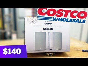 Outdoor Speaker Install | Costco Klipsch KHO-7 Outdoor Weatherproof Speakers
