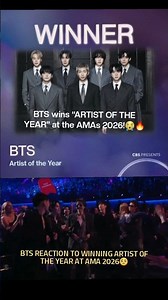 BTS wins ARTIST OF THE YEAR AT AMA 2026