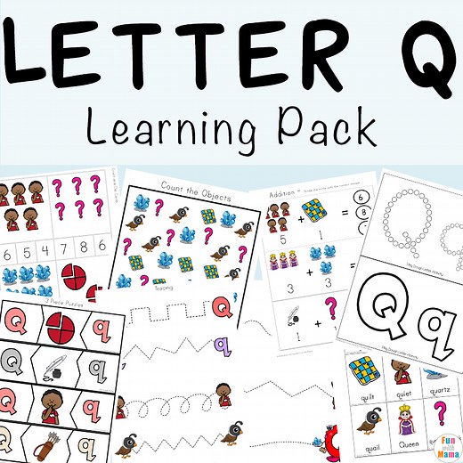 Letter Q Preschool Printable Pack