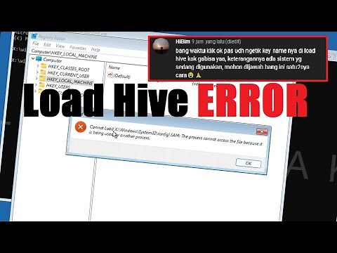 Error Load Hive, Cannot Load SAM (SOLVED)