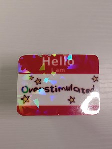 Overstimulated Sticker | Meme/funny - Etsy