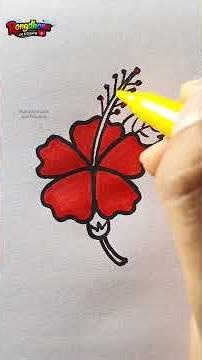 Hibiscus Flower Drawing🌺🌺