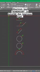 Shortcut key command "DIMENSION" in AutoCAD for beginner tips 😍❤️ #fypシ゚ #fbreelsvideo | George Sapallo