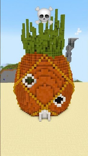 Minecraft Sponge Bob House Build Battle - Noob vs Pro vs Hacker vs God #shorts #minecraft