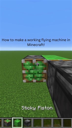 How to make a simple flying machine in Minecraft!