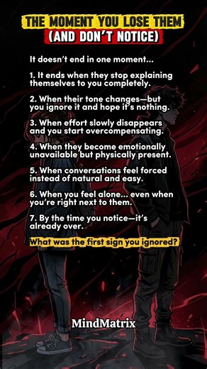 The Moment You Lose Them (And Don’t Notice)