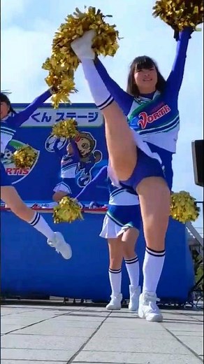 かわいいチアガール22 可愛い徳島ヴォルティスチアリーディング部 ハイキック開脚 チアリーダー チアダンス cute japanese girl cheerleader #shorts