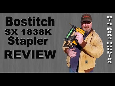 Bostitch SX1838K narrow crown stapler, first use and review
