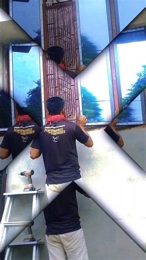 tu palla aluminium window fitting nice video #like #subscribe