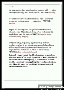 Latest Cnor Exam Newest Actual Exam Test Bank Complete 400 Questions And Correct Detailed Answers V