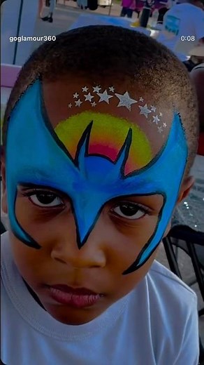 Batman Facepainting tutorial #facepainting #batman #youtubeshorts ￼