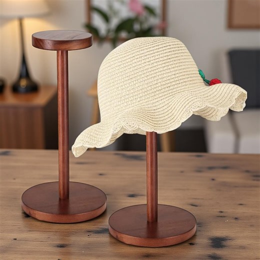 Stackable Wooden Hat Rack Stand – Cap Organizer Display for Tabletop, Wood Cap Holder Storage - Etsy